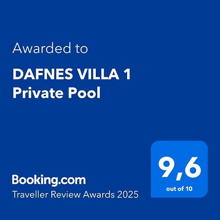 Dafnes Villa 1 Private Pool Perivolos  Exterior photo